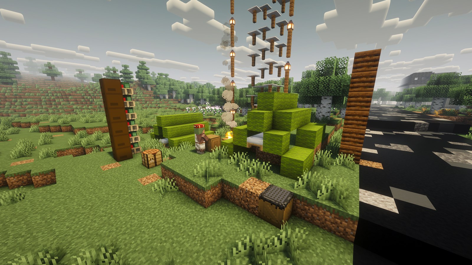 Campement de survivants